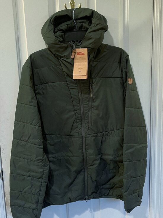 NEW Fjallraven Men Keb Padded Insulated Hoodie Full Zip Jacket NWT Deep Forest M - Picture 7 of 16